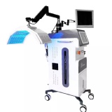 vertical led light therapy machine with skin analyser